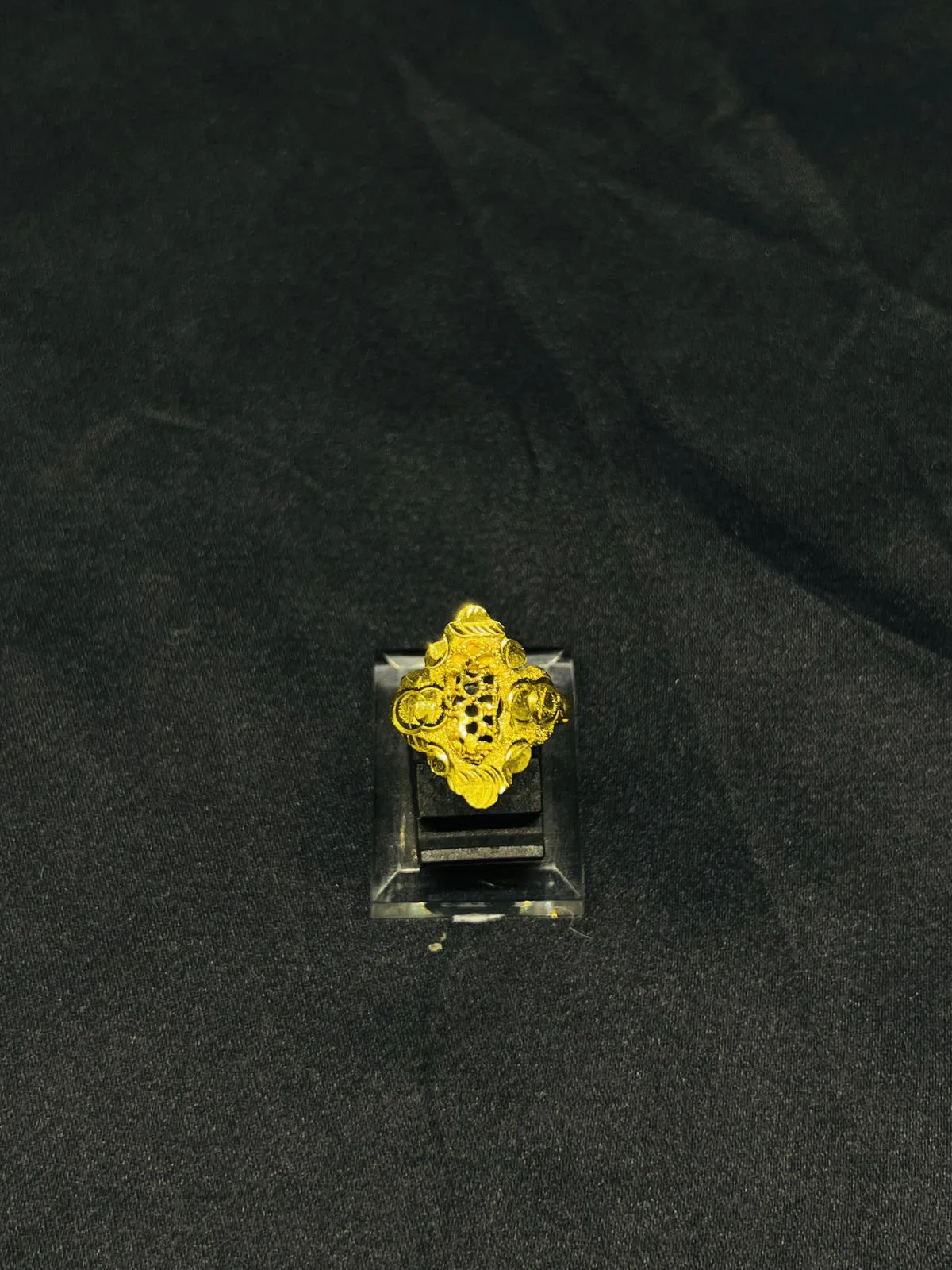 24K Gold Polish adjustable Ring 