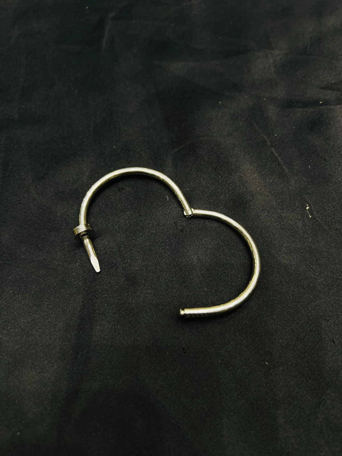 Stainless Steel  Silver Luxury Nail Handcuff