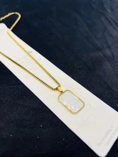 Stainless Steel Elegant Onyx Pendant view 3