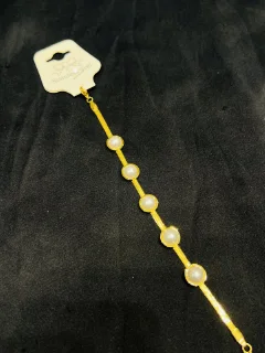 Stainless Steel Pearl Bracelet view 1